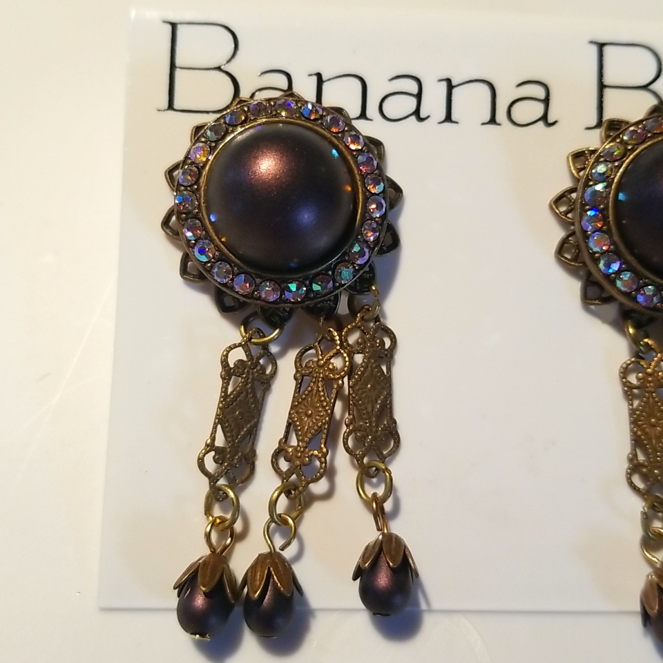 Vintage Banana Bob Earrings